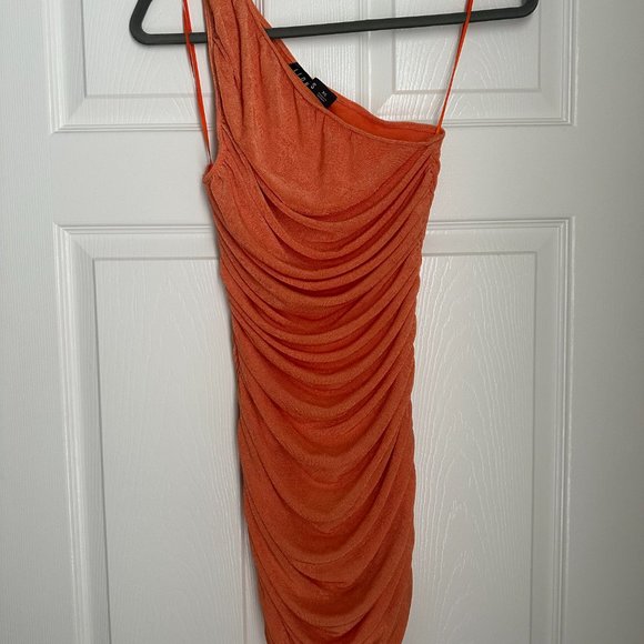 Orange Mini Bodycon Dress - Picture 5 of 7